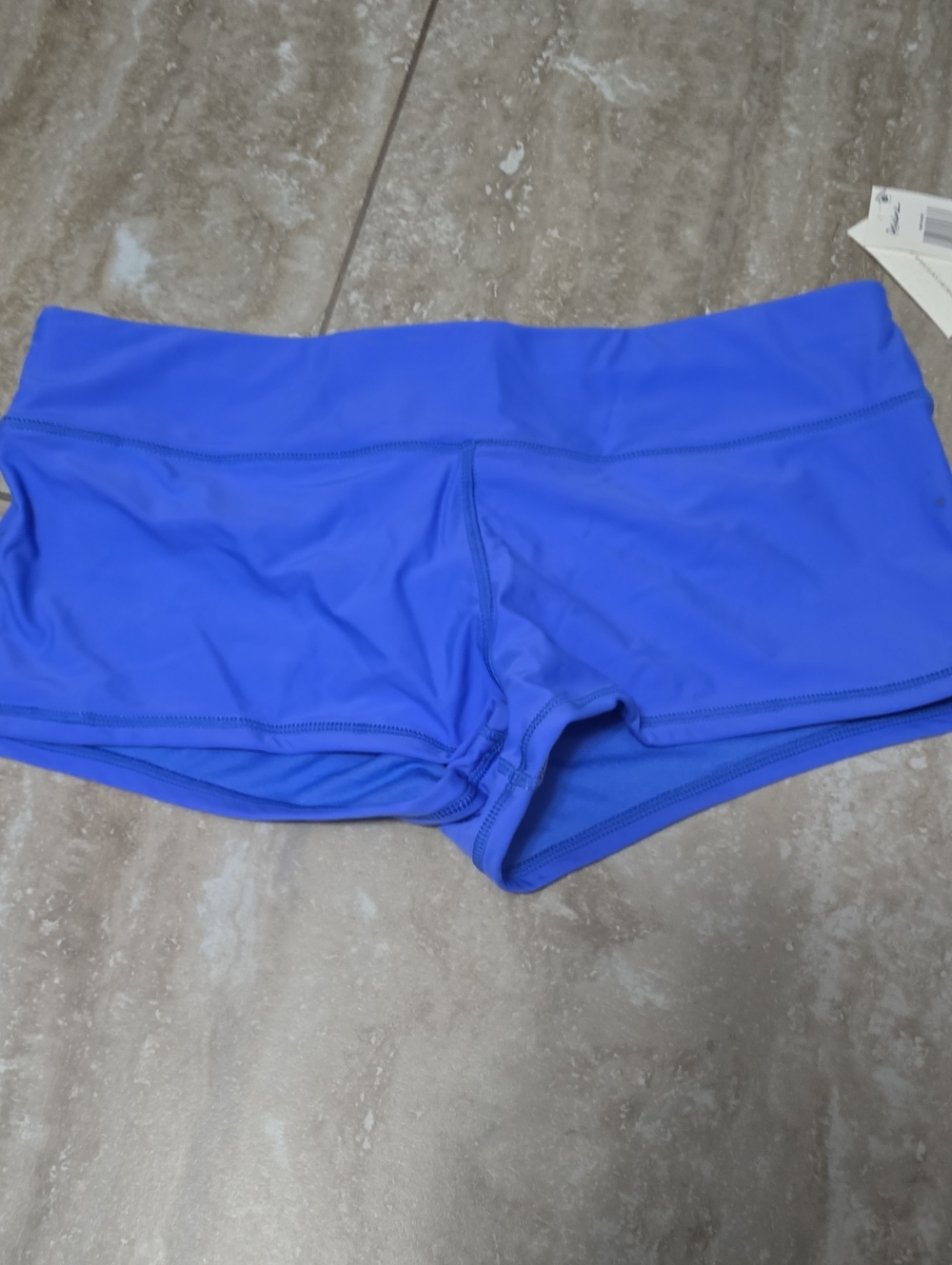 Women’s Athletic Swim Shorts - Bright Blue Sz Lg Nwt - Picture 2 of 5